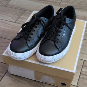 Black Leather Michael Kors Sneakers